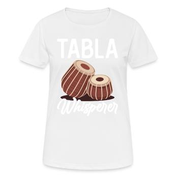 Tabla Whisperer - T-shirt respirant Femme - blanc - Devant - AI Model Female 172 dark (172cm)
