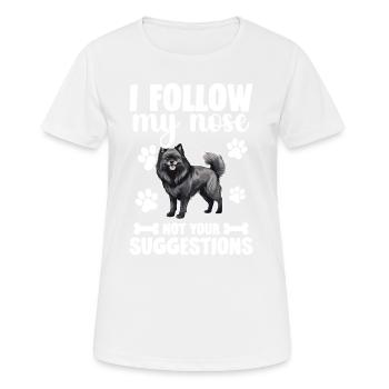 I follow my nose, not your suggestions - Women's Breathable T-Shirt - white - Front - AI Model Female 172 dark (172cm)