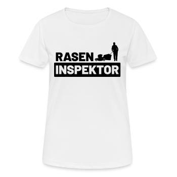 Rasen Inspektor - Frauen T-Shirt atmungsaktiv - Weiß - Vorne - AI Model Female 172 dark (172cm)