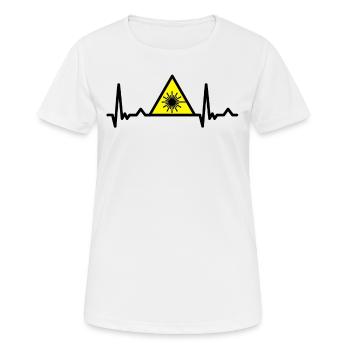 Lasers CO2 Laser laser battement de coeur EKG Chemise - T-shirt respirant Femme - blanc - Devant - AI Model Female 172 dark (172cm)