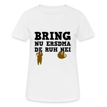 sächsisch lustig Sachsen Shirt Arbeit - Frauen T-Shirt atmungsaktiv - Weiß - Vorne - AI Model Female 172 dark (172cm)