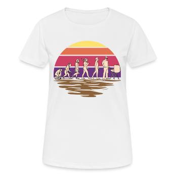 Evolution Grillmeister Grill Geschenk für Grillen - Frauen T-Shirt atmungsaktiv - Weiß - Vorne - AI Model Female 172 dark (172cm)