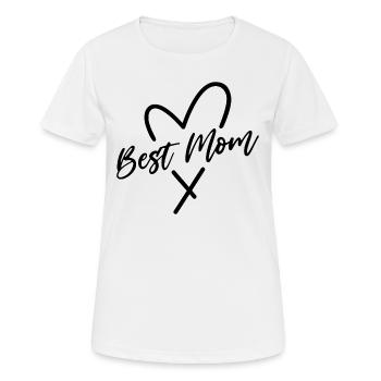 Beste Mama - Frauen T-Shirt atmungsaktiv - Weiß - Vorne - AI Model Female 172 dark (172cm)