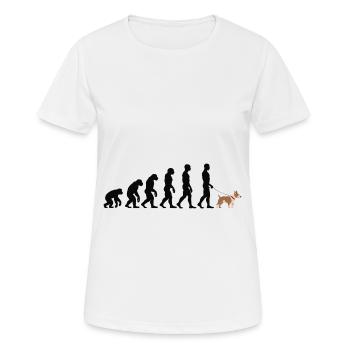Bull terrier - Women's Breathable T-Shirt - white - Front - AI Model Female 172 dark (172cm)
