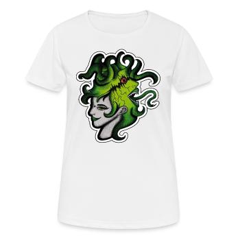 Stimmen im Kopf. Dämonen im Hirn. - Frauen T-Shirt atmungsaktiv - Weiß - Vorne - AI Model Female 172 dark (172cm)