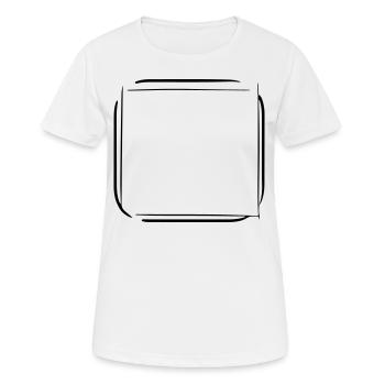 Cadre décoratif Cadre photo Modèle de cadre photo - T-shirt respirant Femme - blanc - Devant - AI Model Female 172 dark (172cm)