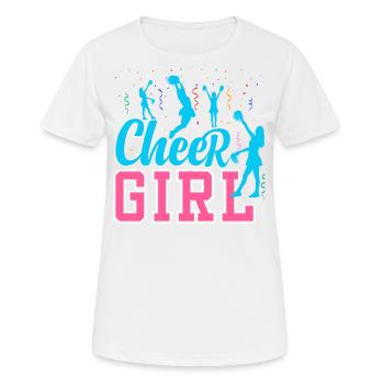 Cheer Girl - Frauen T-Shirt atmungsaktiv - Weiß - Vorne - AI Model Female 172 dark (172cm)