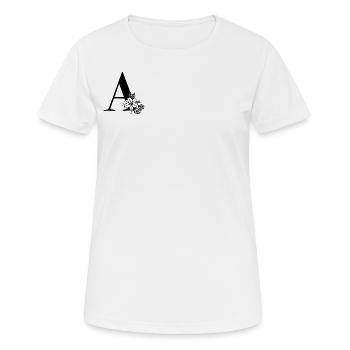 Letter A - Women's Breathable T-Shirt - white - Front - AI Model Female 172 dark (172cm)