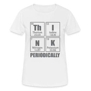 Periodisch denken - Elemente des Periodensystems - Frauen T-Shirt atmungsaktiv - Weiß - Vorne - AI Model Female 172 dark (172cm)