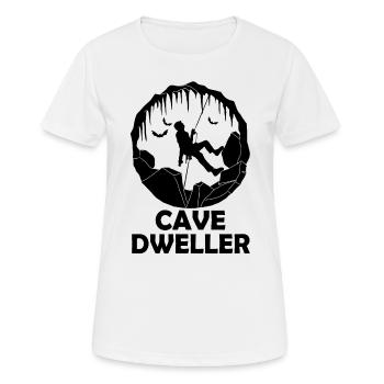 Cave Dweller - Spéléologie - Cave Explorer Spéléologie - T-shirt respirant Femme - blanc - Devant - AI Model Female 172 dark (172cm)