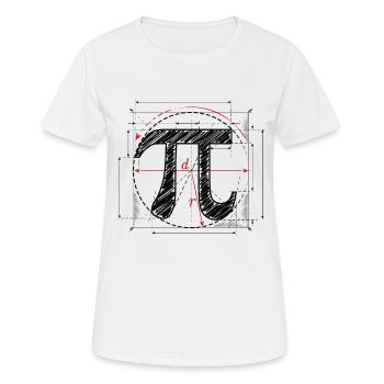 Pi Day - Women's Breathable T-Shirt - white - Front - AI Model Female 172 dark (172cm)