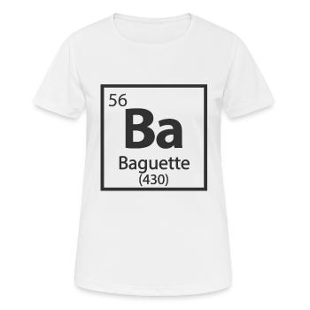 Baguette-Element Periodensystem - Frauen T-Shirt atmungsaktiv - Weiß - Vorne - AI Model Female 172 dark (172cm)
