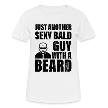 Hommes atteints de calvitie Perte de cheveux chez l’homme - T-shirt respirant Femme - blanc - Devant - AI Model Female 172 dark (172cm)