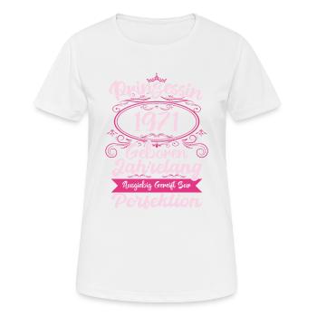 Prinzessin seit 1971 Geburtstag 1971 - Frauen T-Shirt atmungsaktiv - Weiß - Vorne - AI Model Female 172 dark (172cm)