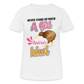 Neuseeland - Frauen T-Shirt atmungsaktiv - Weiß - Vorne - AI Model Female 172 dark (172cm)