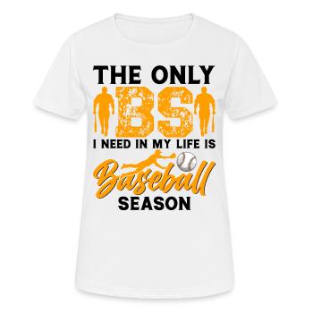 Baseball Spieler Baseball Spielerin Baseball Team - Frauen T-Shirt atmungsaktiv - Weiß - Vorne - AI Model Female 172 dark (172cm)