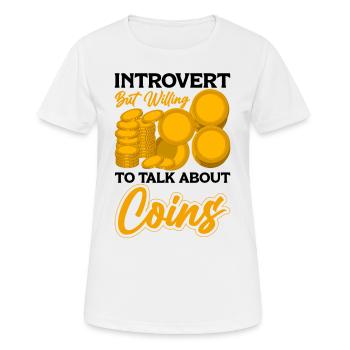 Numismates Collectionneurs de pièces Collectionneur de pièces Numismates - T-shirt respirant Femme - blanc - Devant - AI Model Female 172 dark (172cm)