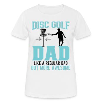 Conception de frisbee - T-shirt respirant Femme - blanc - Devant - AI Model Female 172 dark (172cm)