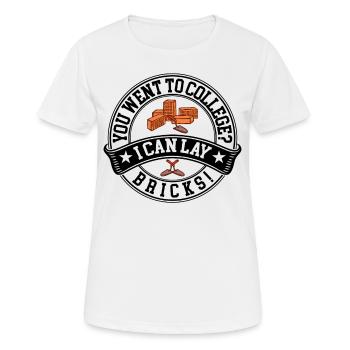 Maurer Maurerwerk Maurer Azubi Maurer Meister - Frauen T-Shirt atmungsaktiv - Weiß - Vorne - AI Model Female 172 dark (172cm)