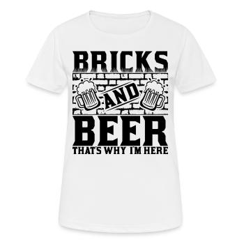 Maurer Maurerwerk Maurer Azubi Maurer Meister - Frauen T-Shirt atmungsaktiv - Weiß - Vorne - AI Model Female 172 dark (172cm)