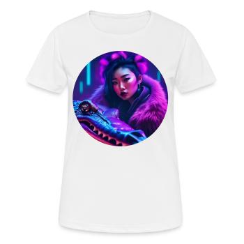 Gator Rave - Women's Breathable T-Shirt - white - Front - AI Model Female 172 dark (172cm)