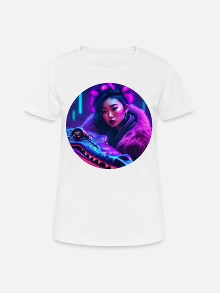 Gator Rave - Women's Breathable T-Shirt - white
