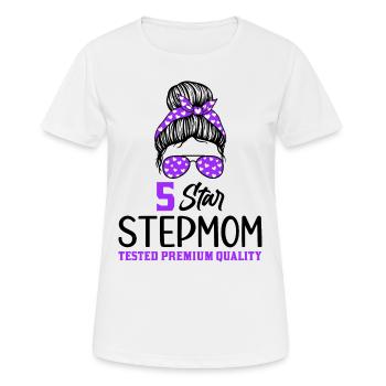 Stiefmutter Muttertag Stiefmama Mutter - Frauen T-Shirt atmungsaktiv - Weiß - Vorne - AI Model Female 172 dark (172cm)