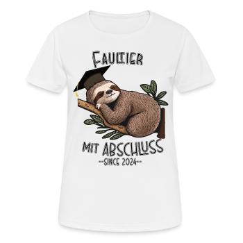 Schulabschluss 2024 - Frauen T-Shirt atmungsaktiv - Weiß - Vorne - AI Model Female 172 dark (172cm)