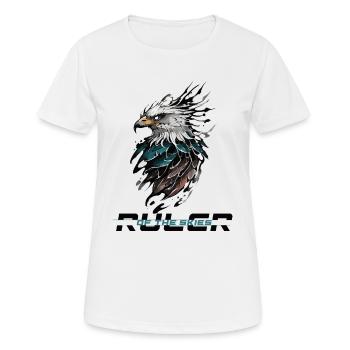Ruler of the Skies: Majestic Eagle - Women's Breathable T-Shirt - white - Front - AI Model Female 172 dark (172cm)