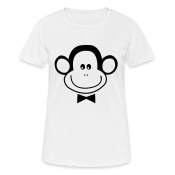 Black monkey, funny fun fun - Women's Breathable T-Shirt - white - Front - AI Model Female 172 dark (172cm)