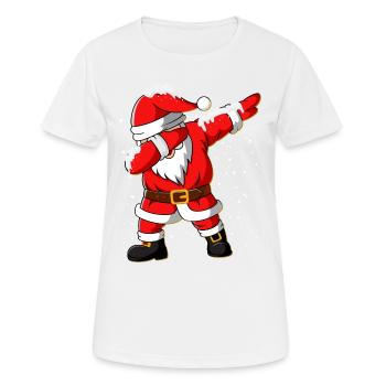 Dabbing Santa Claus Christmas - T-shirt respirant Femme - blanc - Devant - AI Model Female 172 dark (172cm)