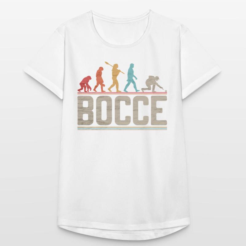 Bocce Evolution Evolution des Bocce Spielers Frauen T-Shirt atmungsaktiv