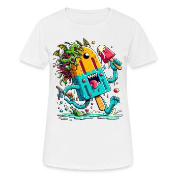Cri de glace et monstres - T-shirt respirant Femme - blanc - Devant - AI Model Female 172 dark (172cm)