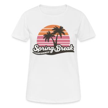 Spring Break Party Hard Or Go Home - Women's Breathable T-Shirt - white - Front - AI Model Female 172 dark (172cm)