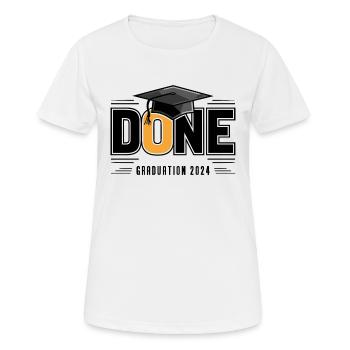 Graduating Class of 2024 Graduation Ceremony School - Women's Breathable T-Shirt - white - Front - AI Model Female 172 dark (172cm)