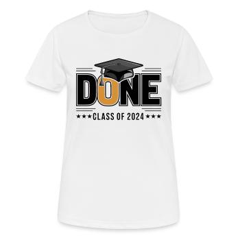 Graduating Class of 2024 Graduation Ceremony School - Women's Breathable T-Shirt - white - Front - AI Model Female 172 dark (172cm)