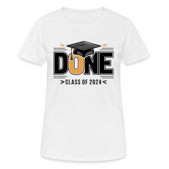 Graduating Class of 2024 Graduation Ceremony School - Women's Breathable T-Shirt - white - Front - AI Model Female 172 dark (172cm)