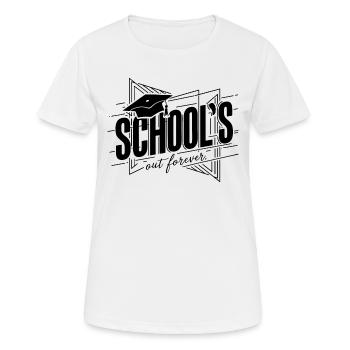Schulabschluss Abschlussfeier School`s Out Forever - Women's Breathable T-Shirt - white - Front - AI Model Female 172 dark (172cm)