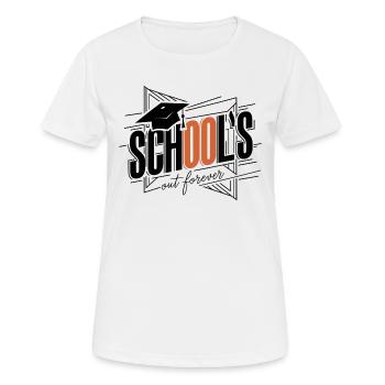 Schulabschluss Abschlussfeier School`s Out Forever - Women's Breathable T-Shirt - white - Front - AI Model Female 172 dark (172cm)