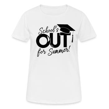 Schulabschluss Schulende School`s Out For Summer - Women's Breathable T-Shirt - white - Front - AI Model Female 172 dark (172cm)