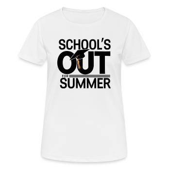 Schulabschluss Schulende School`s Out For Summer - Women's Breathable T-Shirt - white - Front - AI Model Female 172 dark (172cm)
