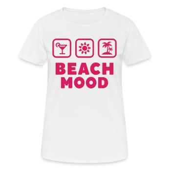 Beach Mood Summer Sun Sea Cocktail - Women's Breathable T-Shirt - white - Front - AI Model Female 172 dark (172cm)