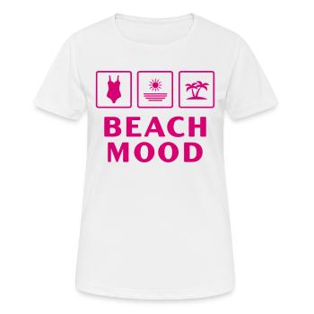 Beach Mood Summer Sun Sea Holiday - Women's Breathable T-Shirt - white - Front - AI Model Female 172 dark (172cm)