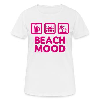 Beach Mood Summer Sun Sea Beer - Women's Breathable T-Shirt - white - Front - AI Model Female 172 dark (172cm)