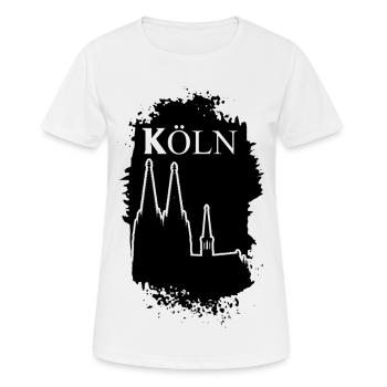 Cologne Cologne Dom Cologne Allemagne Ville Skyline - T-shirt respirant Femme - blanc - Devant - AI Model Female 172 dark (172cm)