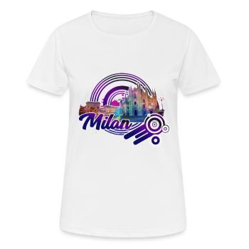 Milan J - Women's Breathable T-Shirt - white - Front - AI Model Female 172 dark (172cm)