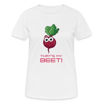 That's My Beet 17 F - Women's Breathable T-Shirt - white - Front - AI Model Female 172 dark (172cm)