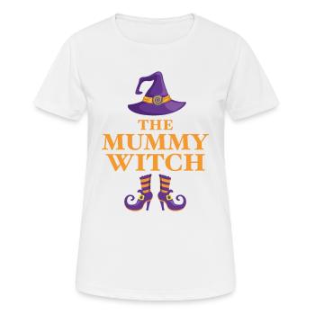 La Momie Sorcière - T-shirt respirant Femme - blanc - Devant - AI Model Female 172 dark (172cm)