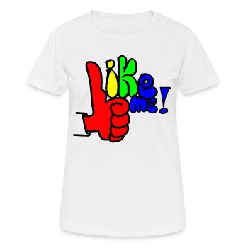 like me Regenbogen - Frauen T-Shirt atmungsaktiv - Weiß - Vorne - AI Model Female 172 dark (172cm)