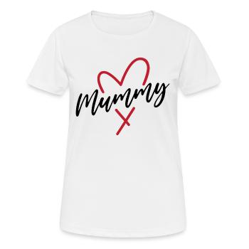 Momie - T-shirt respirant Femme - blanc - Devant - AI Model Female 172 dark (172cm)